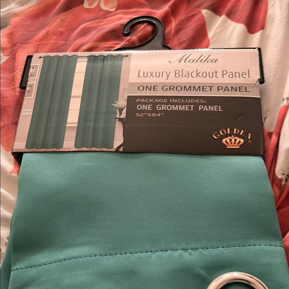 Malika Luxury Blackout Panel in Teal - Picture 1 of 1